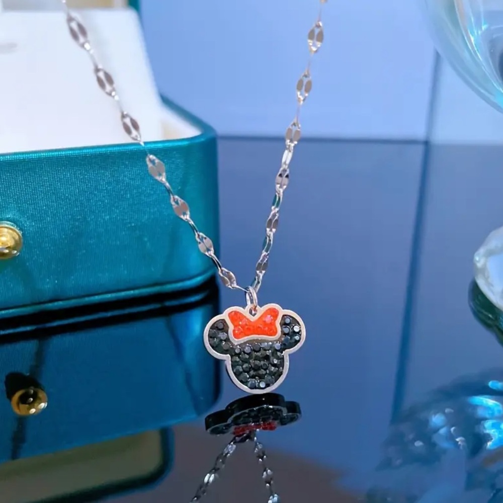 Minnie Mouse Pendant Necklace, Disney’s Minnie Mouse Necklace